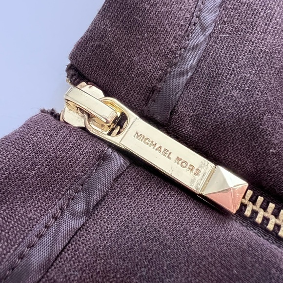 Michael Kors Brown Sleeveless Fit Flare Zipper Dress Ladies Size 4 - Picture 4 of 9